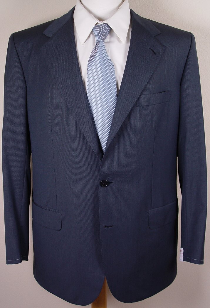 BRIONI SUIT $5995 DARK BLUE WOOL/CASHMERE 3-BTN HANDMADE SUIT 43R 53e NEW