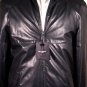 COSTUME NATIONAL COAT $2826 BLACK 100%LEATHER KABAN WOOL LINED JACKET 42 52e NEW