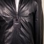 COSTUME NATIONAL COAT $2826 BLACK 100%LEATHER KABAN WOOL LINED JACKET 42 52e NEW