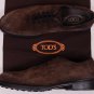 TOD'S SHOES $645 EBONY BROWN SUEDE SEAMLESS OXFORDS 11.5 44.5e NEW