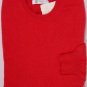 BRUNELLO CUCINELLI SWEATER RED 100%CASHMERE CREWNECK JUMPER LG 52e NEW
