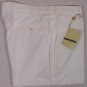 BORRELLI PANTS $485 WHITE BRUSHED COTTON HANDMADE FIT LEG TROUSER 34 50e NEW