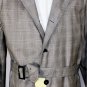 BRIONI JACKET $3685 GRAY 5-BTN WOOL/SILK BELTED STORMSYSTEM OVERCOAT 42R 52 NEW