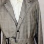 BRIONI JACKET $3685 GRAY 5-BTN WOOL/SILK BELTED STORMSYSTEM OVERCOAT 42R 52 NEW