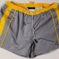DSQUARED2 SWIM TRUNKS $495 GRAY LOGO ORNAMENTED SWIMSUIT BEACHWEAR LARGE 52e NEW
