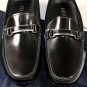 PRADA SHOES $620 BLACK LOGO ORNAMENT VAMP BRUSHED CALFSKIN DRIVER 10 43e NEW