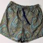 ETRO SWIM TRUNKS $350 GREEN/BLUE LOGO PAISLEY BEACHWEAR SWIM SHORTS XL 54e NEW