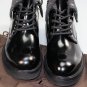 CESARE PACIOTTI SHOES $1050 BLACK BRUSHED CALF STUD ORNAMENTED BOOTS  7 40e NEW