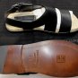 DSQUARED2 SHOES $565 BLACK CALF BROADSTRAP ESPADRILLE SOLE SANDALS 8.5 41.5e NEW
