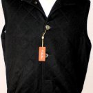 LORO PIANA VEST $2495 BLACK CASHMERE QUILTED 8-BTN CARRY GILET XXL 56 NEW