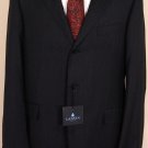 LANVIN SUIT $2080 CHARCOAL BLACK 3-BTN WOOL/CASHMERE COUTURE SUIT 44R 54e NEW
