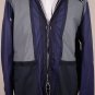 GUCCI JACKET $1,995 NAVY LEATHER ACCENTED LOGO ORNAMENTED HOODED COAT XL 54 NEW