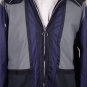 GUCCI JACKET $1,995 NAVY LEATHER ACCENTED LOGO ORNAMENTED HOODED COAT XL 54 NEW