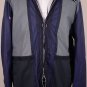 GUCCI JACKET $1,995 NAVY LEATHER ACCENTED LOGO ORNAMENTED HOODED COAT XL 54 NEW