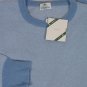 BORRELLI SWEATER $1450 SKY BLUE PINHEAD 100%CASHMERE CREWNECK JUMPER MED 50e NEW