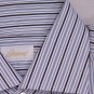 BRIONI SHIRT $565 WHITE/BROWN/BLACK STRIPED DRESS SHIRT 17 / 34 43e NEW