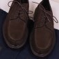 PRADA SHOES $650 DARK BROWN SUEDE SPLIT TOE SUMMER DERBY 9 42e NEW