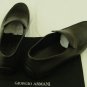 GIORGIO ARMANI SHOES $595 DARK BROWN PEBBLE GRAIN LEATHER LOGO DRIVER 13 46e NEW