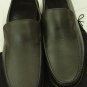 GIORGIO ARMANI SHOES $595 DARK BROWN PEBBLE GRAIN LEATHER LOGO DRIVER 13 46e NEW