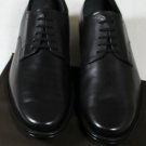 TOD'S SHOES $595 BLACK LOGO EMBOSSED LACE UP CLASSIC ROUND TOE DERBYS 12 45e NEW