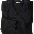 BOTTEGA VENETA SWEATER $1580 NAVY 100%CASHMERE FELT PATCHED FIT JUMPER L 52e NEW