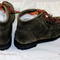 SANTONI SHOES $695 KHAKI GREEN SUEDE LUG SOLE PAD ANKLE HIKING BOOT 8 41e NEW