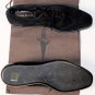CESARE PACIOTTI SHOES $595 BLACK SUEDE WINGTIP FUR LINED DERBY 11 44e NEW