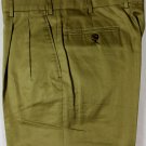 BRIONI PANTS $645 DRAB BROWN 100%COTTON HANDMADE CORTINA GOLF SLACKS 32 48 NEW