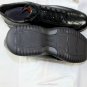SANTONI SHOES $495 DARK GREEN CALF LOGO EMBOSSED AIRWALK TRAINER 11.5 44.5e NEW