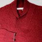 BRUNELLO CUCINELLI SWEATER $1795 CHERRY CASHMERE SHAWL COLLAR PULLOVER L 52e NEW
