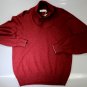 BRUNELLO CUCINELLI SWEATER $1795 CHERRY CASHMERE SHAWL COLLAR PULLOVER L 52e NEW