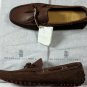 BRUNELLO CUCINELLI SHOES $735 BROWN TIED VAMP PEBBLE SOLE LOGO DRIVER 8 41 NEW