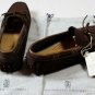BRUNELLO CUCINELLI SHOES $735 BROWN TIED VAMP PEBBLE SOLE LOGO DRIVER 8 41 NEW