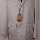 GUCCI JACKET $1,595 KHAKI BROWN 5-BTN LOGO MID-TRENCH FALL STORM COAT 38 48e NEW