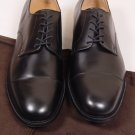 CHURCH'S SHOES $685 BLACK CAP TOE BENCH MADE POLISHED DERBY 12.5 45.5e NEW