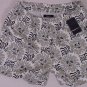 ZEGNA SPORT SWIMSUIT $195 WHITE/GRAY PRINT BEACHWEAR SWIM TRUNKS XL 54e NEW