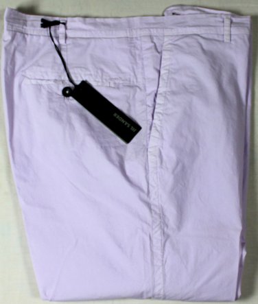 JIL SANDER PANTS $490 LIGHT PURPLE DYED COTTON SUMMER CHINO TROUSERS 38 54e NEW
