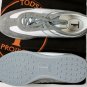 TOD'S T-PROJECT SHOES $445 WHITE/GRAY SUEDE PEBBLE SOLE TRAINERS 11 44e NEW