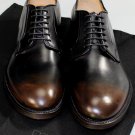 DSQUARED2 SHOES $895 BLACK BURNISHED TOE CALFSKIN GOODYEAR WELT DERBY 11 44e NEW