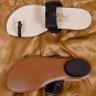 FERRAGAMO CREATIONS SHOES $940 BLACK NAPPA HANDMADE PONZA BOW SANDAL 6B 36 NEW