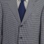 BRIONI JACKET $4895 GRAY CHECK CASHMERE/SILK 3-BTN HANDMADE BLAZER 44L 54e NEW