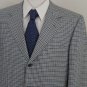BRIONI JACKET $4895 GRAY CHECK CASHMERE/SILK 3-BTN HANDMADE BLAZER 44L 54e NEW