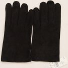 ZEGNA GLOVES $260 BLACK LEATHER w/SILK LINING LOGO CRESTED GLOVES  XXL 11 NEW