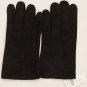 ZEGNA GLOVES $260 BLACK LEATHER w/SILK LINING LOGO CRESTED GLOVES XXL 11 NEW