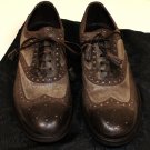 DOLCE & GABBANA SHOES $745 GRAY/EBONY WING-TIP ORNAMENTED OXFORD 10.5 43.5e NEW