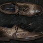 DOLCE & GABBANA SHOES $745 GRAY/EBONY WING-TIP ORNAMENTED OXFORD 10.5 43.5e NEW