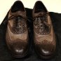 DOLCE & GABBANA SHOES $745 GRAY/EBONY WING-TIP ORNAMENTED OXFORD 10.5 43.5e NEW