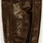BRUNELLO CUCINELLI COAT $5100 DARK BROWN WAXED CALF BOMBER JACKET L 52e NEW