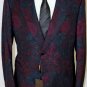 GUCCI JACKET $3390 EGGPLANT 100%WOOL FLORAL PRINT 2BTN COUTURE BLAZER 42 56e NEW