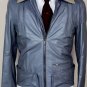 BALENCIAGA JACKET $3450 SMOKE GRAY 100%GOATSKIN SHEARLING COLLAR MOTO 38 48e NEW